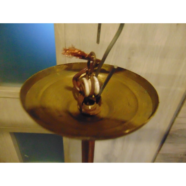 1930s Art Deco Brass Lamp For Sale - Image 5 of 7
