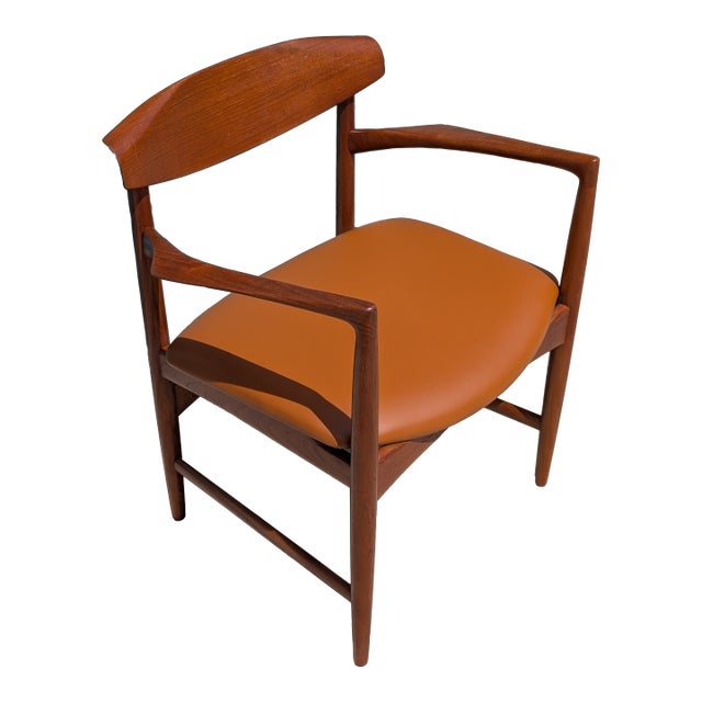 Danish Mid Century Modern Teak Chair by Ib Kofod-Larsen Armchair for Selig, C1960s For Sale