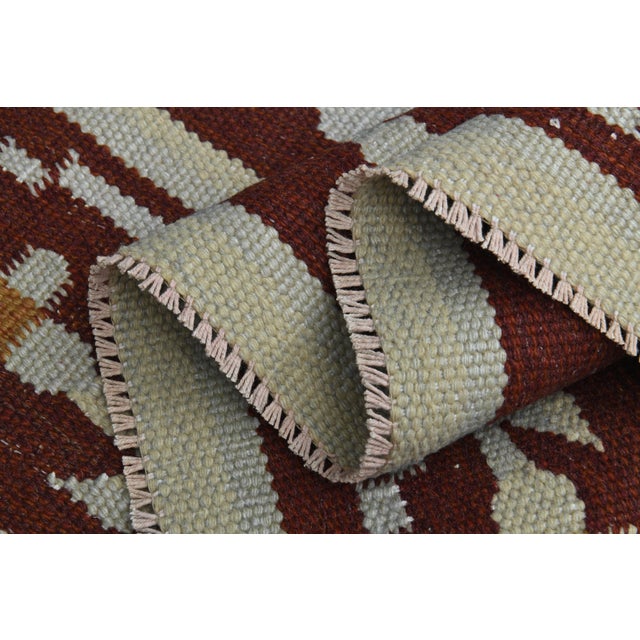 1970s 1970s Vintage Turkish Handmade Wool & Cotton Beige Area Rug For Sale - Image 5 of 11