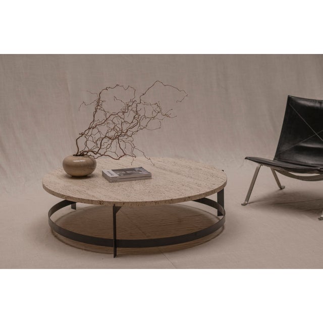 Large Vintage Travertine Coffee Table, 1970s For Sale - Image 11 of 13