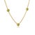 Contemporary Natural Peridot Chain & Link Necklace - August Birthstone Minimalist Layering Necklace For Sale - Image 3 of 4