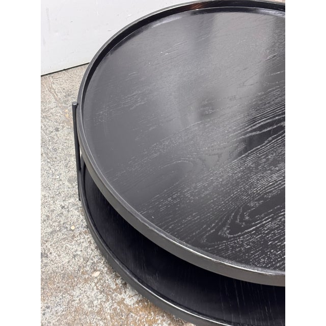 Noir for Anthropologie Tiered Oak Coffee Table For Sale - Image 12 of 12