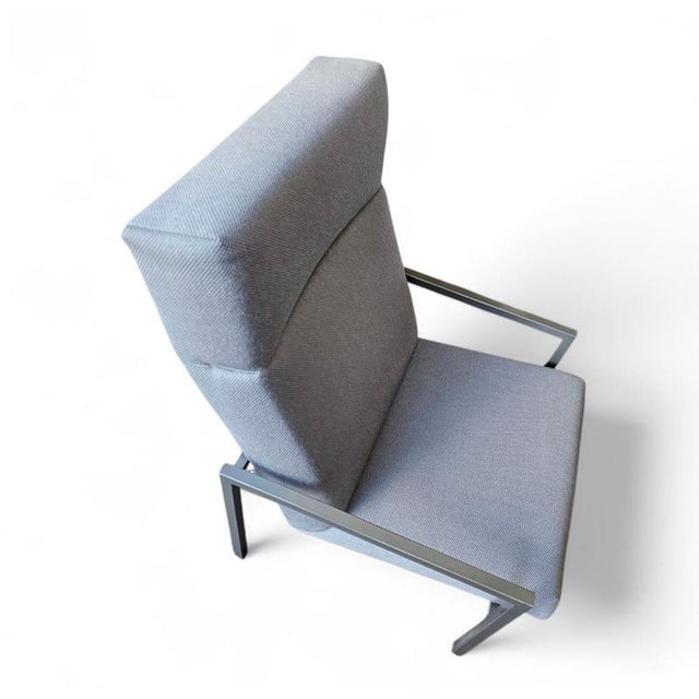 Light Grey High Back Armchair by Gijs van der Sluis For Sale - Image 5 of 8