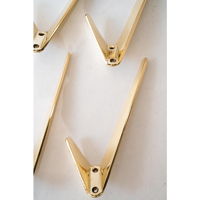 1960s Asymetric Wall Hooks by Hertha Baller, Austria, 1950s, Set of 6 For Sale - Image 5 of 7