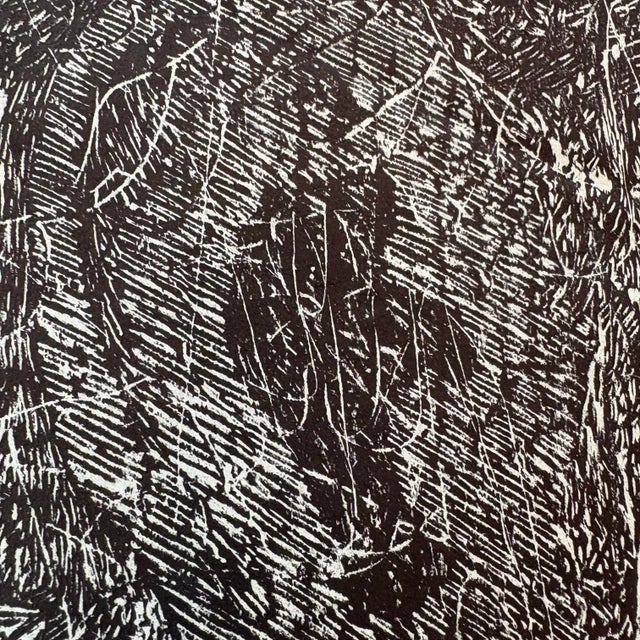Paper Large Roy Ward Ragle Woodcut Self Portrait 1973 For Sale - Image 7 of 11