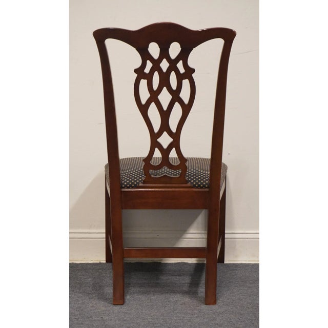 Universal Furniture Solid Cherry Traditional Chippendale Style Dining Side Chair For Sale In Kansas City - Image 6 of 10