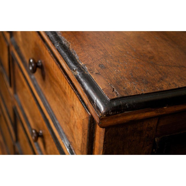 Brown Late 18th Century Tuscan Walnut & Ebonized Detail Commode For Sale - Image 8 of 10