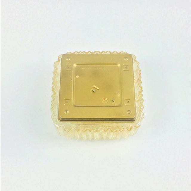 Metal Mid-Century Amber Bubble Glass Wall Lamp by Helena Tynell for Limburg, Germany, 1970s For Sale - Image 7 of 9