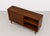 Brown Danish Rosewood Mid Century Modern Credenza | Tambour Door Media Cabinet | Scandinavian Storage Console, C. 1960’s For Sale - Image 8 of 16