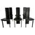 Vintage Black Leather Dining Chairs, 1980s, Set of 6 For Sale - Image 10 of 10