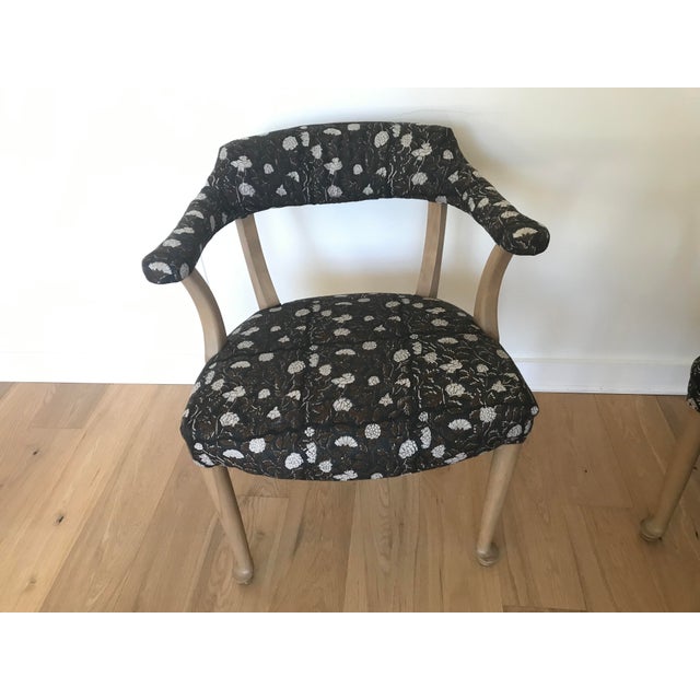 Pair of 1950s Mid-Century Captain’s Armchair, Tournament Armchairs or Broker Captain’s Chairs For Sale - Image 11 of 14