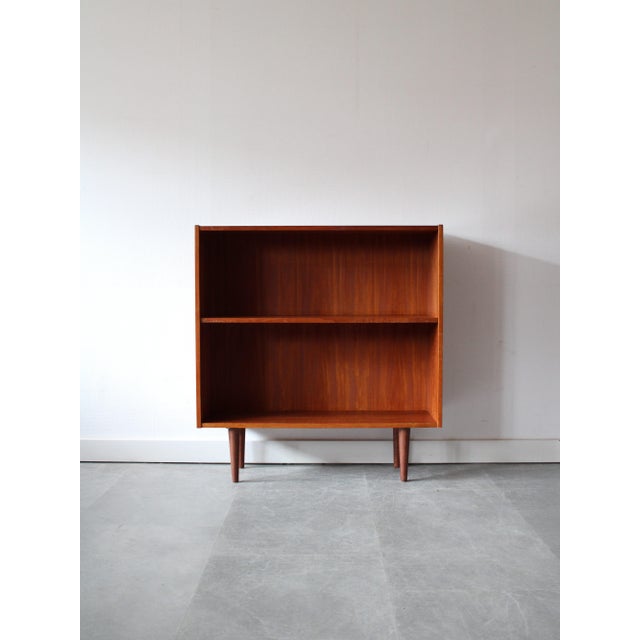 Brown Vintage Danish Bookcase in Teak, 1960s For Sale - Image 8 of 8