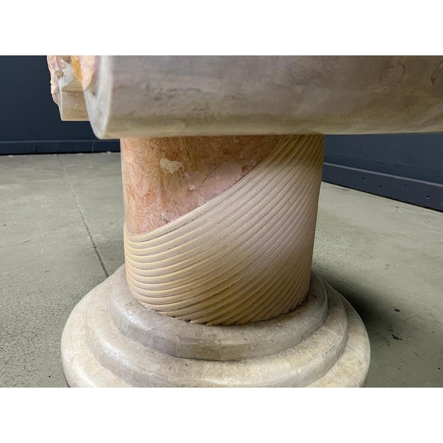 Tesselated Column Coffee Table with Glass by Maitland Smith, 1970s For Sale - Image 9 of 12