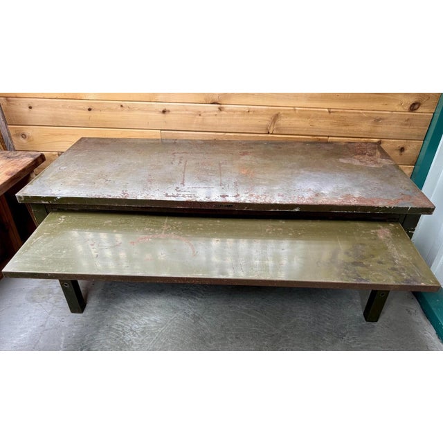 1930s Remington Rand/Kardex Industrial Steel Work Table, C. 1930 For Sale - Image 5 of 14