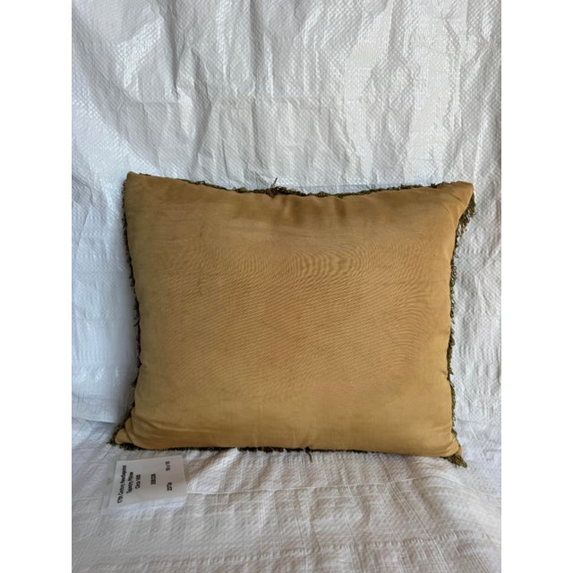 17th Century English Needlepoint Tree of Life Tapestry Pillow Wool and Silk Circa 1600 For Sale - Image 4 of 4