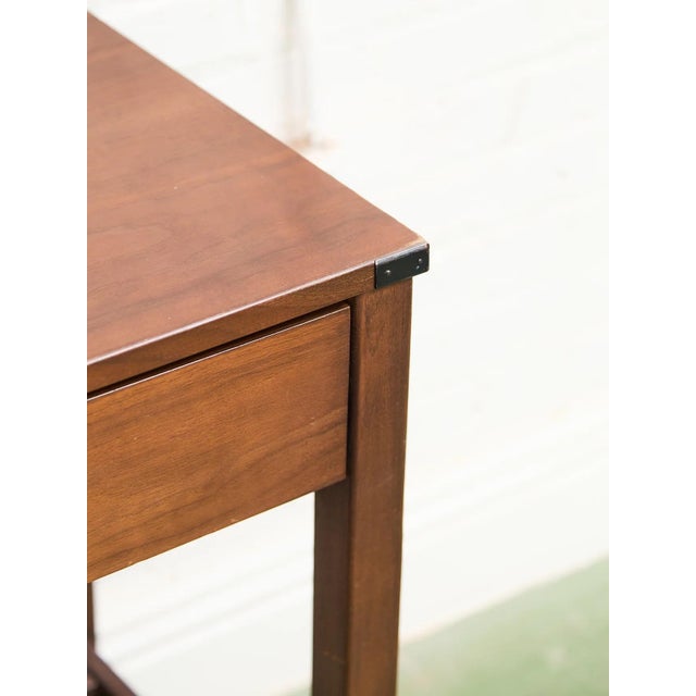 Chestnut Mid Century Writing Desk For Sale - Image 8 of 11