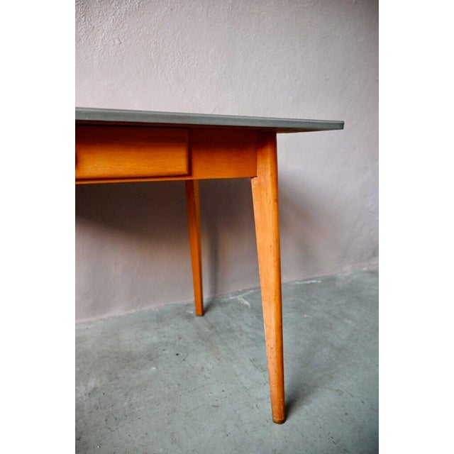 Vintage Formica Table with Compass Legs, 1960s For Sale - Image 11 of 18