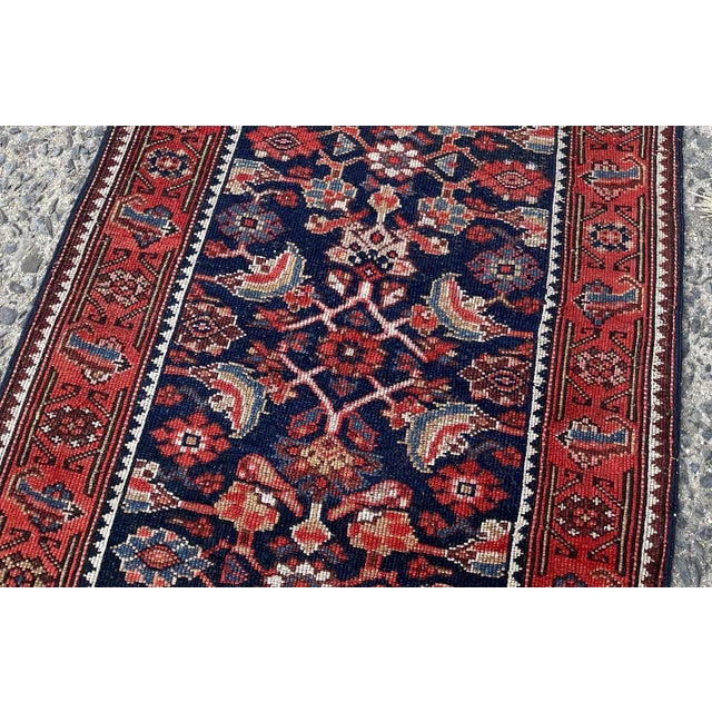 1900 - 1909 Extra-Long Antique Persian Kurdish Runner 2.10' X 15.10' (86cm X 483cm) 1900s For Sale - Image 5 of 9
