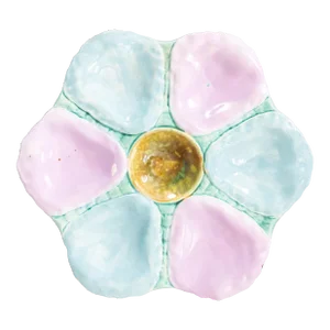 19th Century English Majolica Oyster Plate