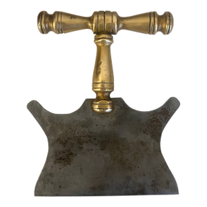 19th Century Iron and Brass Chopper