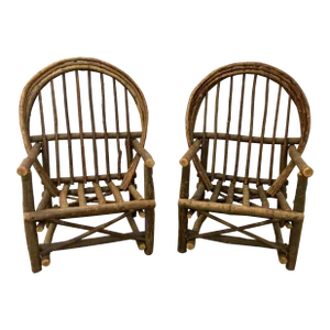 Children's Vintage Adirondack Chairs- a Pair