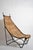 Wrought iron and rattan armchair, 1950s. Height: 146 cm - 57.48 in Length: 85 cm - 33.46 in Width: 105 cm - 41.34 in...