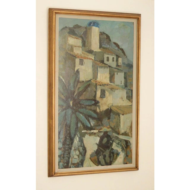 Bertil Wahlberg, Southern Village Motif, 1950s, Oil on Panel, Framed For Sale - Image 11 of 11