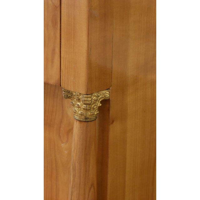 Biedermeier Cherry Wood Chest of Drawers with Columns, 1830 For Sale - Image 12 of 15