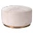 Jamie Young Thackeray Round Pouf in White, Large For Sale