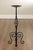 Black Vintage Wrought Iron Candlestand For Sale - Image 8 of 12