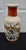 Vintage 1979 Japanese Satsuma Style Peacock Porcelain Vase Floral Crackle For Sale - Image 4 of 13