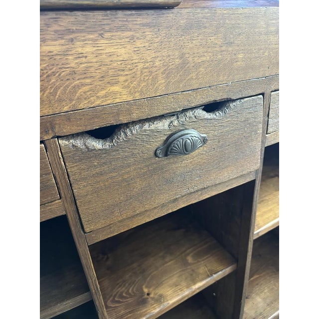 Antique Oak Reception Bar, 1800s For Sale - Image 12 of 13