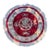 Vintage Mid-Century Hand-Knotted Chinese Wool Dragon Rug 5ft (4’11”) Round Accent Rug. Excellent Vintage Condition. For Sale