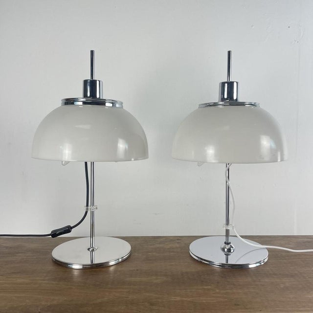 White White Faro Table Lamp from Guzzini, 1970s For Sale - Image 8 of 9