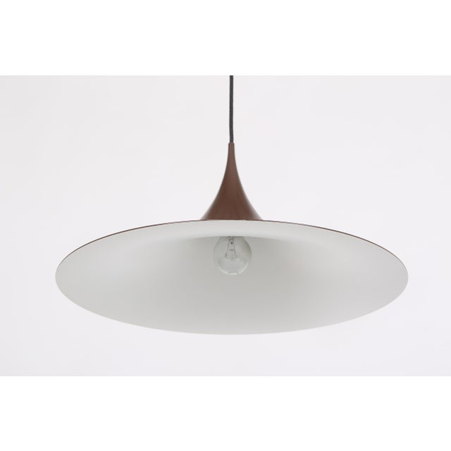 Fog & Mørup Danish Semi Pendant Light by Claus Bonderup & Torsten Thorup for Fog & Mørup, 1960s For Sale - Image 4 of 7