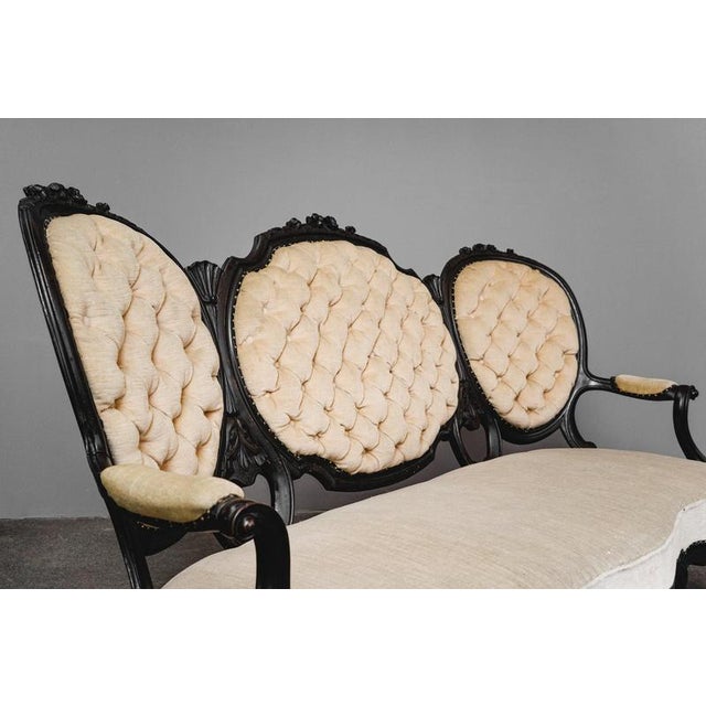 Louis Philippe Three-Seater Sofa, 1800s For Sale - Image 6 of 18