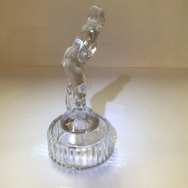 Transparent 1930's Cambridge Glass Venus Flower Frog/Paperweight For Sale - Image 8 of 13