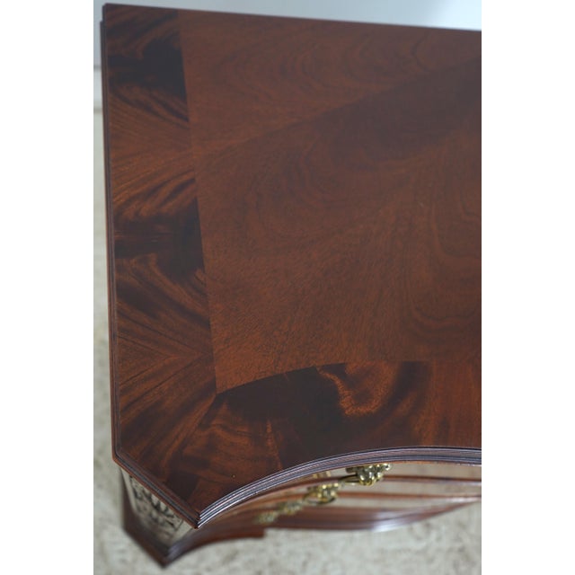 Hickory Chair Mahogany Serpentine Front Carved Chest For Sale - Image 14 of 17