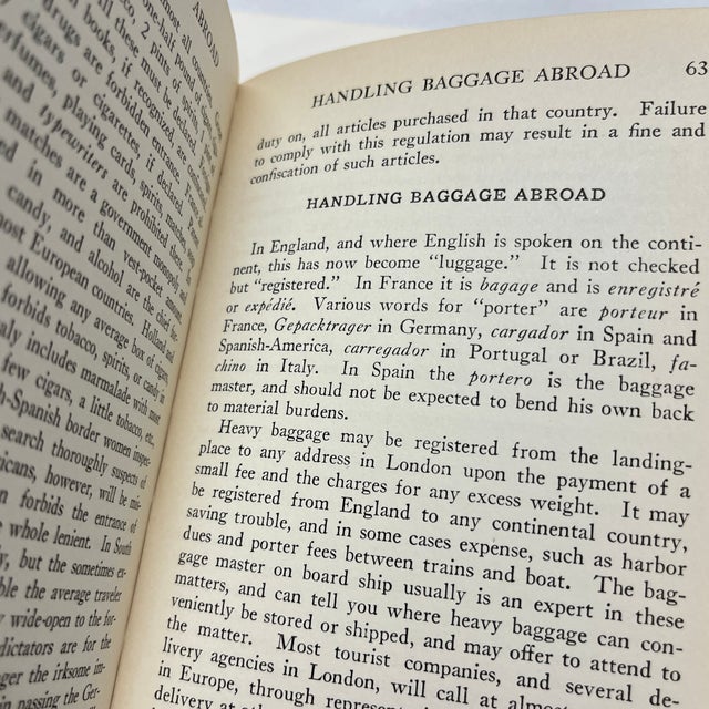 Antique Going Abroad Travel Book For Sale In New York - Image 6 of 12