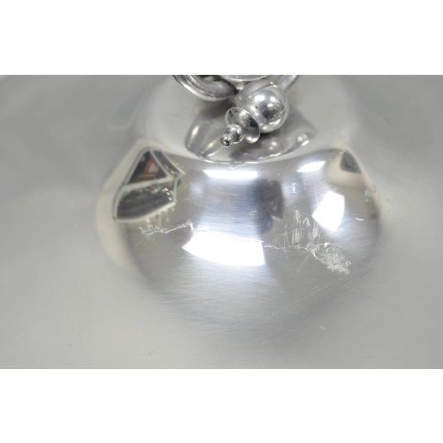 Silver Vintage Bw Buenilum Silver Plated Aluminum Art Nouveau Covered Serving Dish For Sale - Image 8 of 18