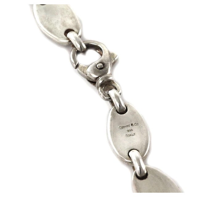 Contemporary Mid 20th Century Tiffany & Co. Sterling Silver Pebbles Oval Link Necklace For Sale - Image 3 of 5
