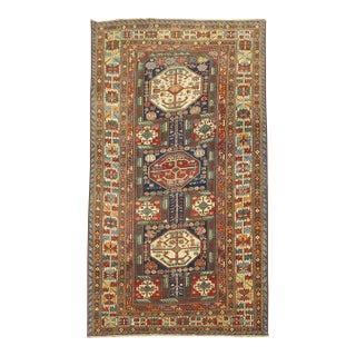 Zabihi Collection 19th CenturyTribal Antique Shirvan Rug For Sale
