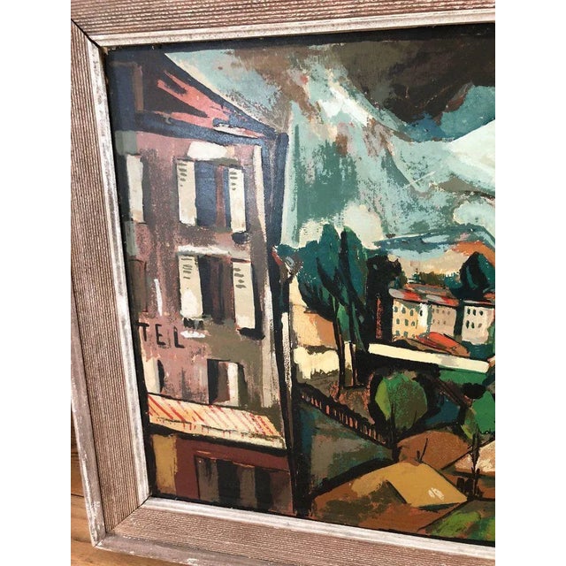 1950s Signed Mid-Century Seriagraph on Board by Maurice De Vlaminck For Sale In New York - Image 6 of 11