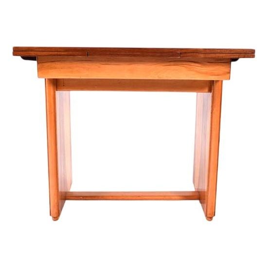 Small Art Deco Walnut Dining Table, 1920s For Sale - Image 8 of 8