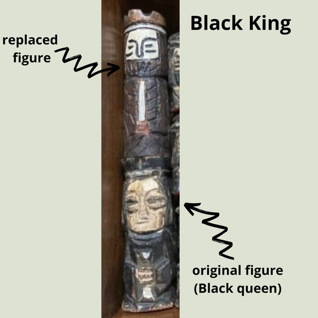 Walnut Chess Table With Hand-Carved Figures. Spain, 1960s For Sale - Image 9 of 12