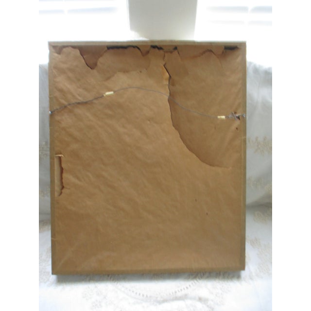 1969 "Paris City Scene" Modernist Cityscape Oil Painting on Canvas, Framed For Sale - Image 9 of 11