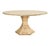 2020s Matthew Izzo Home Bryce 60" Light Burlwood Hexagonal Base Dining Table With Glass Top For Sale - Image 5 of 5