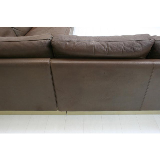 L-Shaped Sofa in Leather by Georg Thams for Vejen Polstermöbelfabrik, Denmark, 1970s For Sale - Image 10 of 18