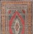 Mid 20th Century Vintage Turkish Oushak Rug Medallion Design in Red Gray and Orange For Sale - Image 4 of 13