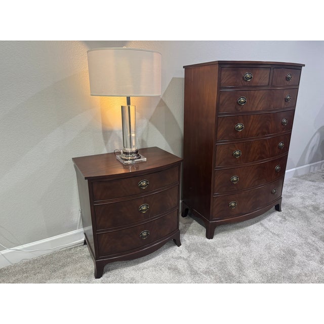 Stickley Whitehall Tall Dresser + 3-Drawer Nightstand (Set) – New With Tags, Discontinued For Sale - Image 10 of 12